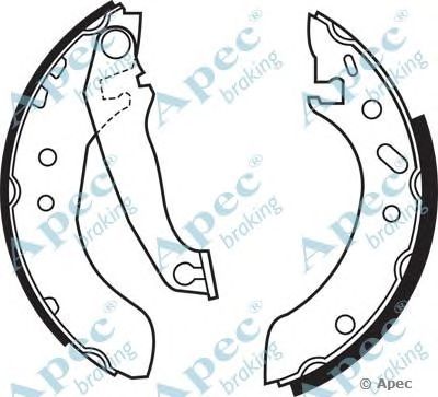 APEC BRAKING shu774 -  Комплект тормозных колодок